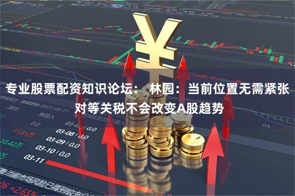 专业股票配资知识论坛： 林园：当前位置无需紧张 对等关税不会改变A股趋势