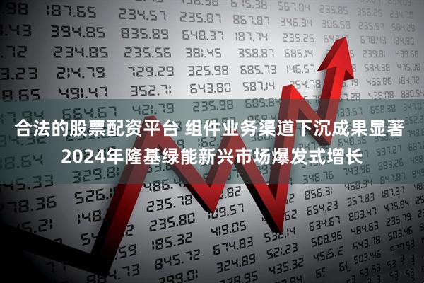 合法的股票配资平台 组件业务渠道下沉成果显著 2024年隆基绿能新兴市场爆发式增长
